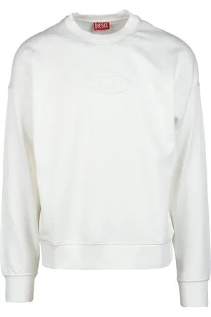 Diesel Herren, Sweatshirts & Hoodies, Weiß, MGröße: