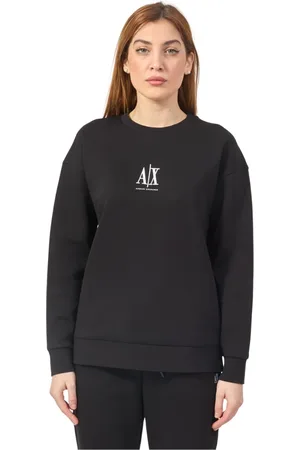 Armani Exchange Damen, Sweatshirts & Hoodies, Schwarzk, MGröße: