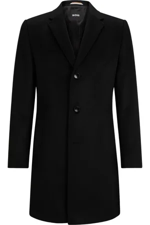 HUGO BOSS Herren, Mäntel, Schwarzk, LGröße: