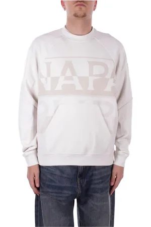 Napapijri Herren, Sweatshirts & Hoodies, Weiß, MGröße: