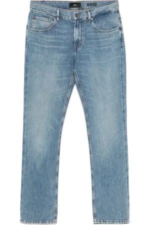 7 for all Mankind Herren, Jeans, Blau, W31Größe: