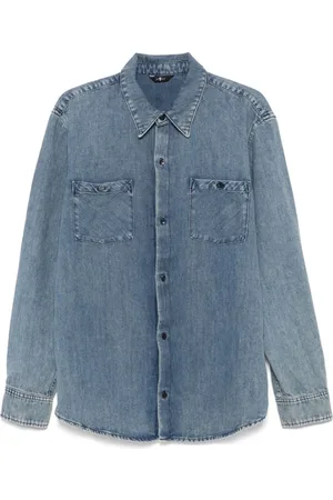 7 for all Mankind Herren, Shirts, Blau, LGröße: