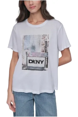 DKNY Damen, Oberteile, Weiß, MGröße: