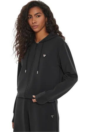 Guess Damen, Sweatshirts & Hoodies, Schwarzk, SGröße: