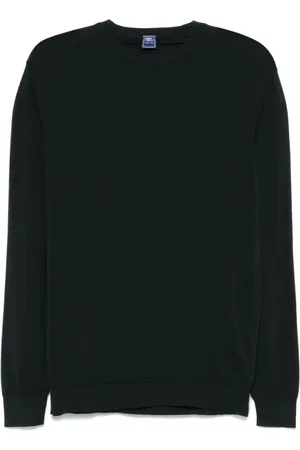 FEDELI Herren, Sweatshirts & Hoodies, Schwarzk, LGröße: