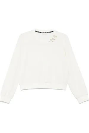 Liu Jo Damen, Sweatshirts & Hoodies, Weiß, MGröße: