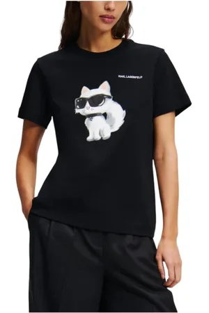 Karl Lagerfeld Damen, Oberteile, Schwarzk, SGröße:
