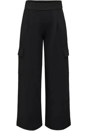 JACQUELINE DE YONG Damen, Hosen, Schwarzk, MGröße: