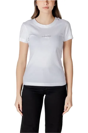 Calvin Klein Damen, Oberteile, Weiß, LGröße: