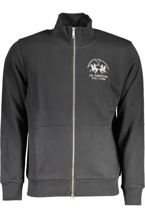 La Martina Herren, Sweatshirts & Hoodies, Schwarzk, SGröße: