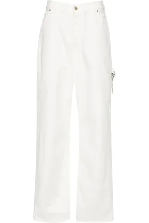 DARKPARK Damen, Jeans, Weiß, W27Größe: