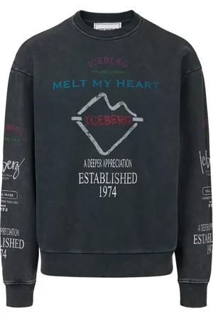 Iceberg Herren, Sweatshirts & Hoodies, Schwarzk, 2XLGröße: