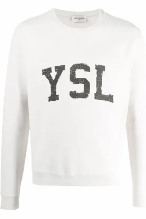 Saint Laurent Herren, Sweatshirts & Hoodies, Weiß, SGröße: