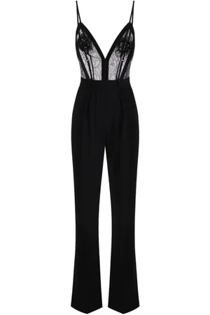 Elisabetta Franchi Damen, Jumpsuits & Playsuits, Schwarzk, LGröße: