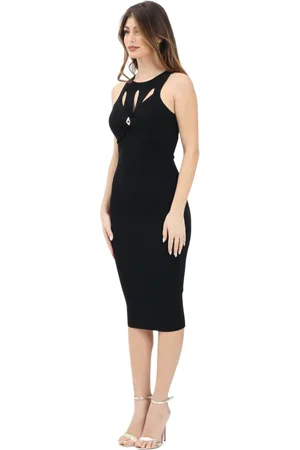 Elisabetta Franchi Damen, Kleider, Schwarzk, XSGröße: