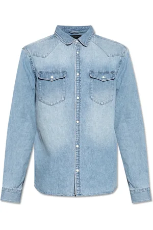 AllSaints Herren, Shirts, Blau, SGröße: