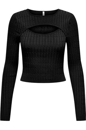 ONLY Damen, Oberteile, Schwarzk, MGröße: