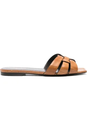 Saint Laurent Damen, Schuhe, Braun, 38 EUGröße:
