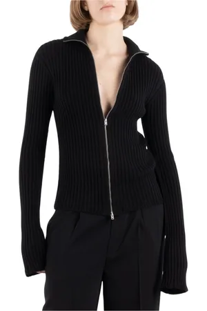 Acne Studios Damen, Strickwaren, Schwarzk, MGröße: