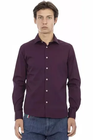 BALDININI Herren, Shirts, Lila, LGröße: