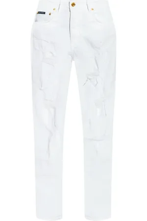 Dolce & Gabbana Damen, Jeans, Weiß, SGröße: