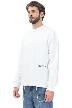 Karl Lagerfeld Herren, Sweatshirts & Hoodies, Weiß, LGröße: