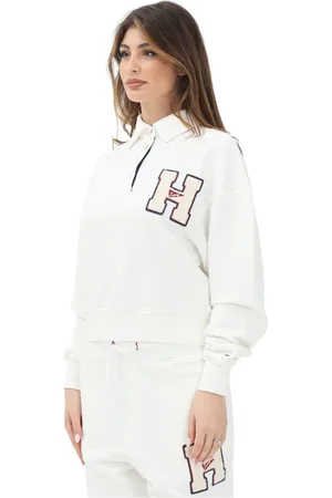 Tommy Hilfiger Damen, Sweatshirts & Hoodies, Weiß, SGröße: