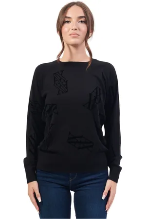 Armani Exchange Damen, Sweatshirts & Hoodies, Schwarzk, MGröße: