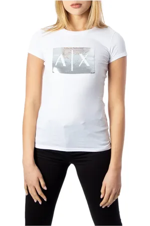 Armani Exchange Damen, Oberteile, Weiß, SGröße: