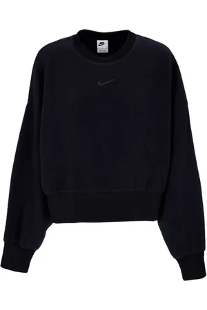 Nike Damen, Sweatshirts & Hoodies, Schwarzk, LGröße: