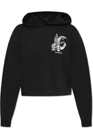 AllSaints Damen, Sweatshirts & Hoodies, Schwarzk, LGröße: