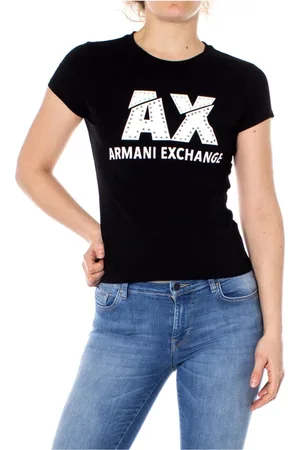 Armani Exchange Damen, Oberteile, Schwarzk, SGröße: