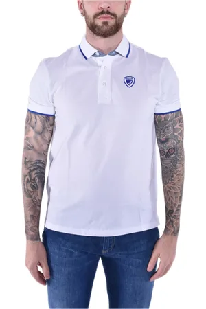 Blauer Herren, Oberteile, Weiß, SGröße: