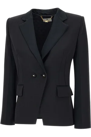 Elisabetta Franchi Damen, Jacken, Schwarzk, LGröße: