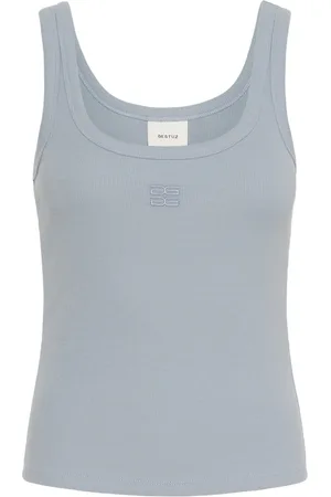 Gestuz Damen, Oberteile, Blau, LGröße: