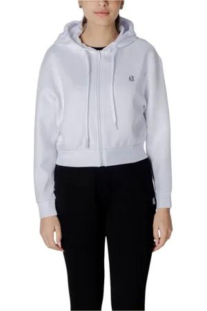 Armani Exchange Damen, Sweatshirts & Hoodies, Weiß, MGröße:
