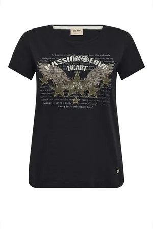 Mos Mosh Damen, Oberteile, Schwarzk, SGröße: