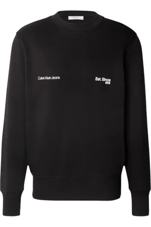 Calvin Klein Herren, Sweatshirts & Hoodies, Schwarzk, LGröße: