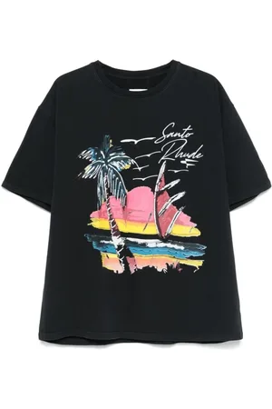 Rhude Herren, Oberteile, Schwarzk, MGröße: