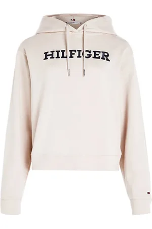 Tommy Hilfiger Damen, Sweatshirts & Hoodies, Weiß, LGröße: