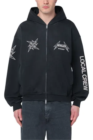 Represent Herren, Sweatshirts & Hoodies, Schwarzk, LGröße: