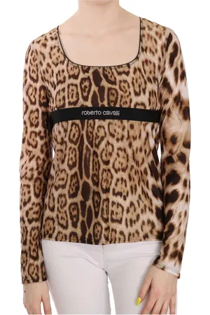 Roberto Cavalli Damen, Oberteile, Braun, 2XLGröße: