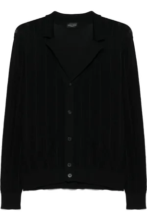 Roberto Collina Herren, Strickwaren, Schwarzk, 2XLGröße: