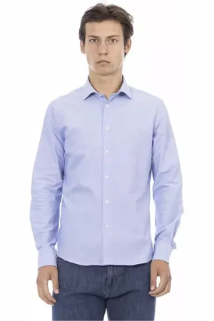 BALDININI Herren, Shirts, Blau, LGröße: