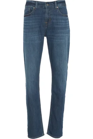 7 for all Mankind Herren, Jeans, Blau, W33Größe: