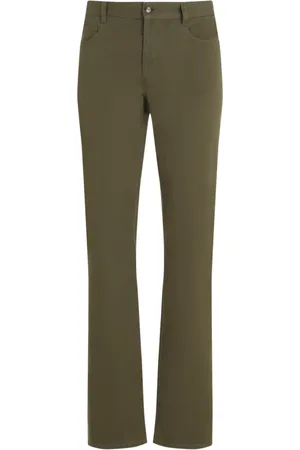 Saint Laurent Herren, Hosen, Grün, W34Größe: