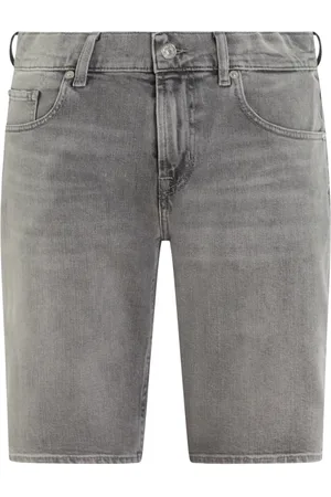 7 for all Mankind Herren, Shorts, Grau, W33Größe: