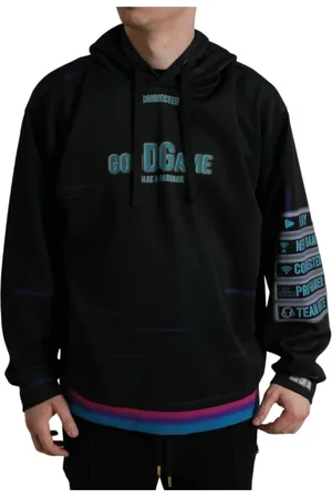 Dolce & Gabbana Herren, Sweatshirts & Hoodies, Schwarzk, 4XLGröße: