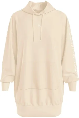 Calvin Klein Damen, Sweatshirts & Hoodies, Weiß, MGröße: