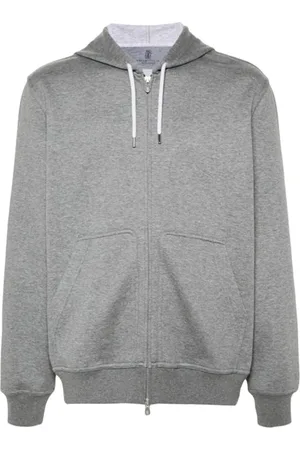 Brunello Cucinelli Damen, Sweatshirts & Hoodies, Grau, LGröße:
